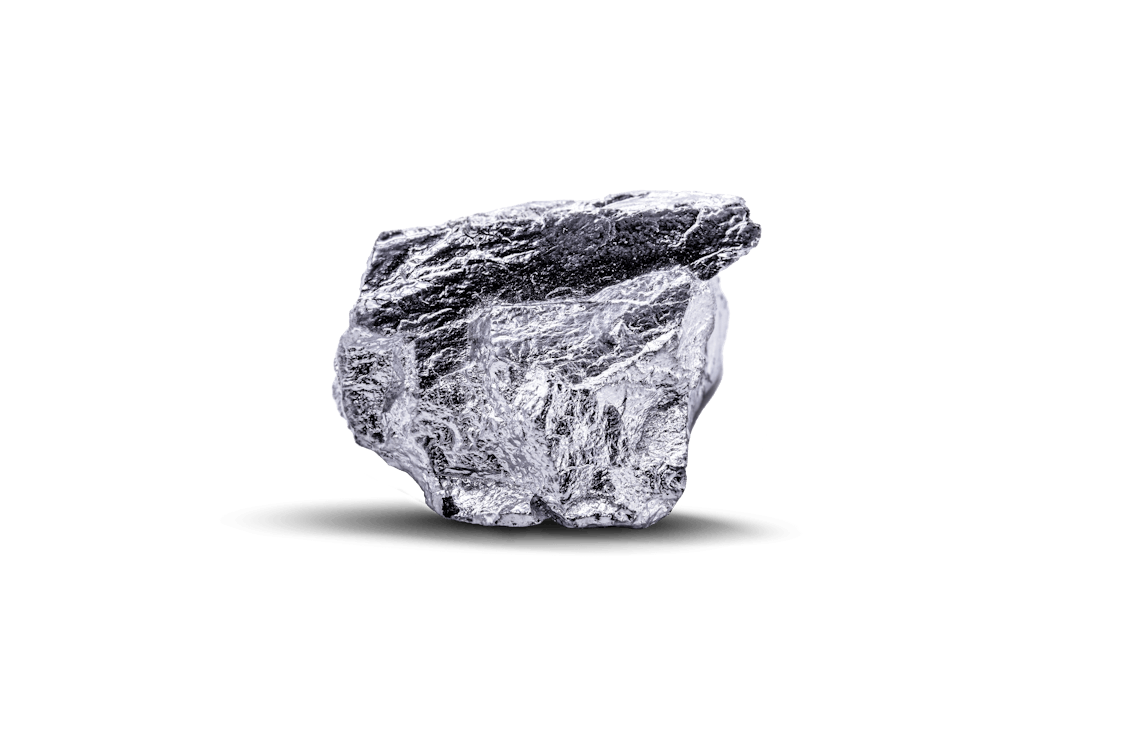 Hier ist ein Stück Iridium abgebildet. Seltene Erde bietet Golden Gates im Sparplan Green Economy an.